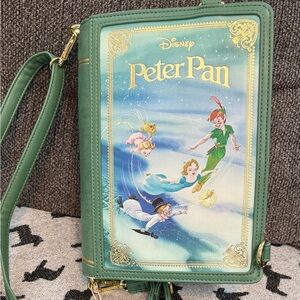 Loungefly Disney Peter Pan Book Crossbody Bag/Convertible Backpack